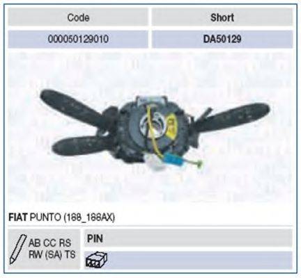 MAGNETI MARELLI 000050129010 Вимикач на колонці кермового керування