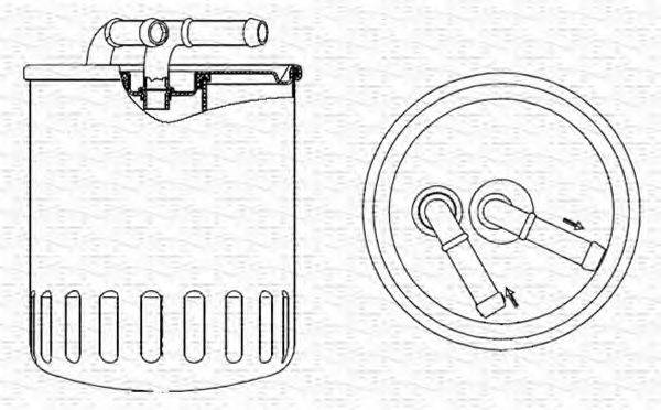 MAGNETI MARELLI 213908541000 Паливний фільтр