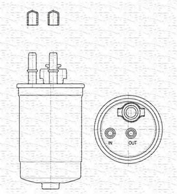 MAGNETI MARELLI 213908552000 Паливний фільтр