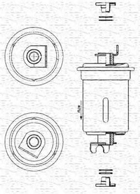 MAGNETI MARELLI 213908907000 Паливний фільтр