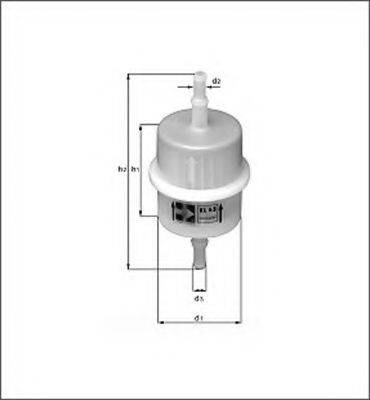 MAGNETI MARELLI 154087186030 Паливний фільтр