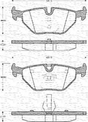 MAGNETI MARELLI 363702161084 Комплект гальмівних колодок, дискове гальмо