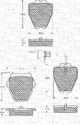 MAGNETI MARELLI 363702161093 Комплект гальмівних колодок, дискове гальмо