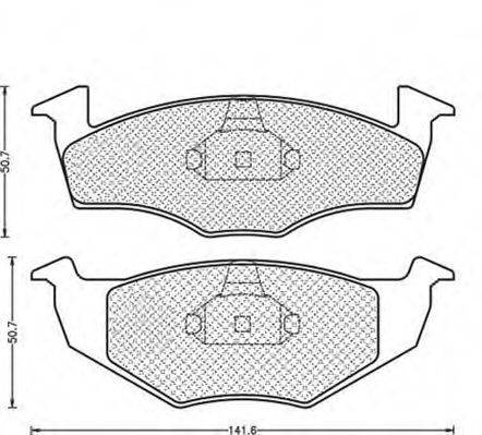 MAGNETI MARELLI 430216170408 Комплект гальмівних колодок, дискове гальмо