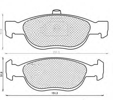 MAGNETI MARELLI 430216171055 Комплект гальмівних колодок, дискове гальмо