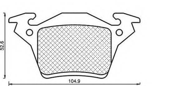 MAGNETI MARELLI 430216171263 Комплект гальмівних колодок, дискове гальмо