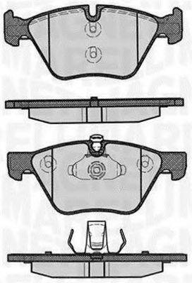 MAGNETI MARELLI 363916060160 Комплект гальмівних колодок, дискове гальмо