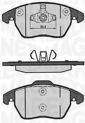 MAGNETI MARELLI 363916060178 Комплект гальмівних колодок, дискове гальмо