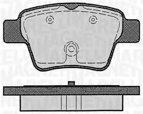 MAGNETI MARELLI 363916060179 Комплект гальмівних колодок, дискове гальмо