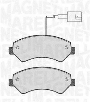 MAGNETI MARELLI 363916060190 Комплект гальмівних колодок, дискове гальмо