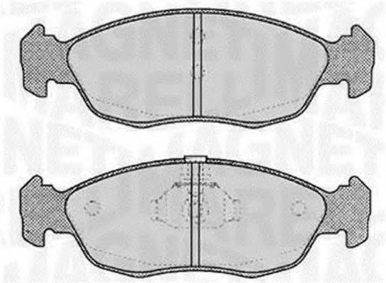 MAGNETI MARELLI 363916060196 Комплект гальмівних колодок, дискове гальмо