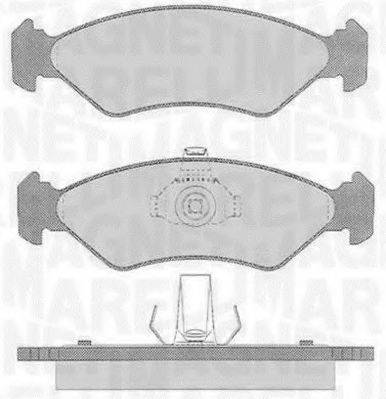 MAGNETI MARELLI 363916060250 Комплект гальмівних колодок, дискове гальмо