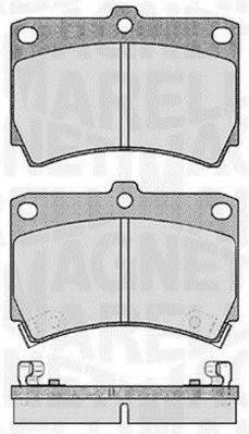 MAGNETI MARELLI 363916060286 Комплект гальмівних колодок, дискове гальмо