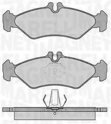 MAGNETI MARELLI 363916060322 Комплект гальмівних колодок, дискове гальмо