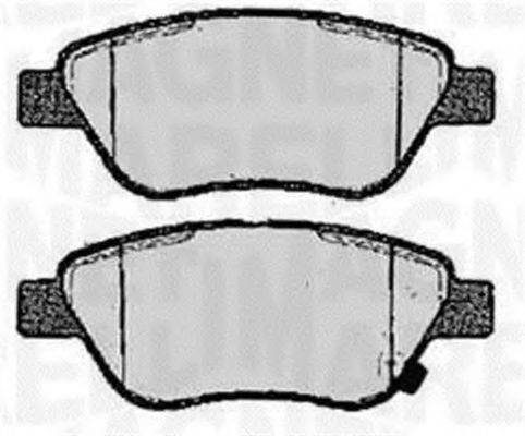 MAGNETI MARELLI 363916060361 Комплект гальмівних колодок, дискове гальмо