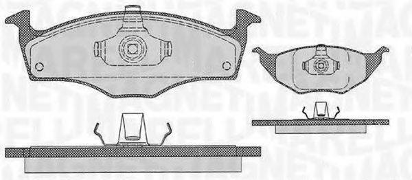 MAGNETI MARELLI 363916060411 Комплект гальмівних колодок, дискове гальмо