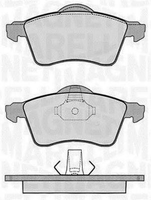 MAGNETI MARELLI 363916060418 Комплект гальмівних колодок, дискове гальмо