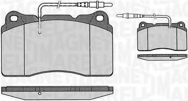 MAGNETI MARELLI 363916060500 Комплект гальмівних колодок, дискове гальмо