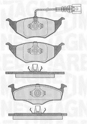 MAGNETI MARELLI 363916060535 Комплект гальмівних колодок, дискове гальмо