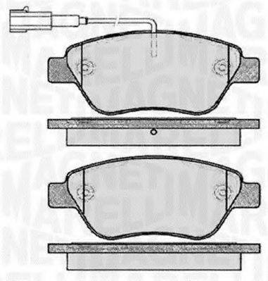 MAGNETI MARELLI 363916060560 Комплект гальмівних колодок, дискове гальмо