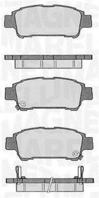 MAGNETI MARELLI 363916060598 Комплект гальмівних колодок, дискове гальмо