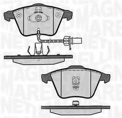 MAGNETI MARELLI 363916060607 Комплект гальмівних колодок, дискове гальмо