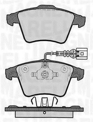 MAGNETI MARELLI 363916060625 Комплект гальмівних колодок, дискове гальмо