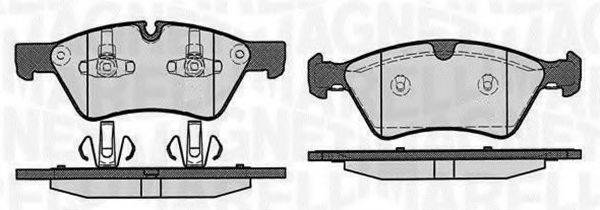 MAGNETI MARELLI 363916060639 Комплект гальмівних колодок, дискове гальмо