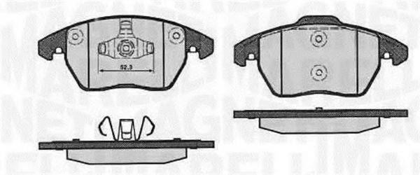 MAGNETI MARELLI 363916060656 Комплект гальмівних колодок, дискове гальмо