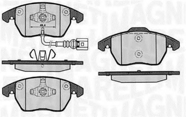 MAGNETI MARELLI 363916060657 Комплект гальмівних колодок, дискове гальмо