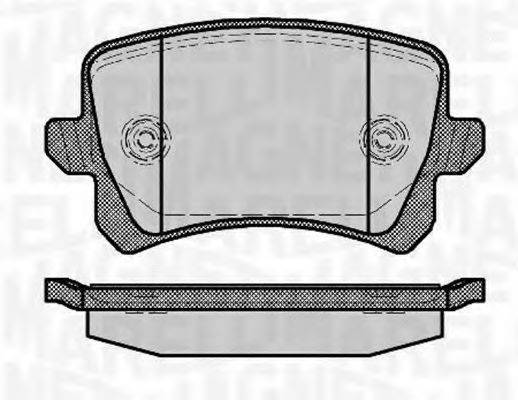 MAGNETI MARELLI 363916060658 Комплект гальмівних колодок, дискове гальмо