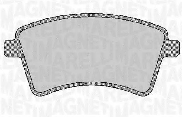 MAGNETI MARELLI 363916060661 Комплект гальмівних колодок, дискове гальмо