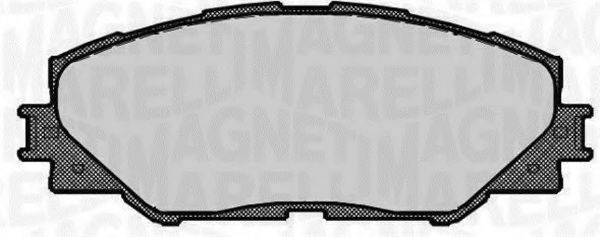 MAGNETI MARELLI 363916060663 Комплект гальмівних колодок, дискове гальмо