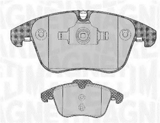 MAGNETI MARELLI 363916060667 Комплект гальмівних колодок, дискове гальмо