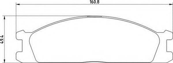 MAGNETI MARELLI 363700200009 Комплект гальмівних колодок, дискове гальмо