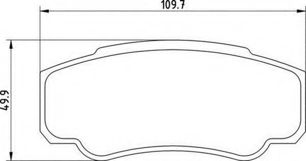 MAGNETI MARELLI 363700201356 Комплект гальмівних колодок, дискове гальмо