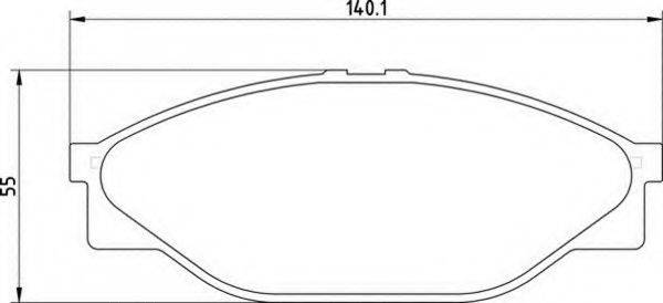 MAGNETI MARELLI 363710203012 Комплект гальмівних колодок, дискове гальмо