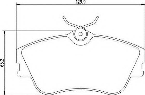 MAGNETI MARELLI 363700205072 Комплект гальмівних колодок, дискове гальмо