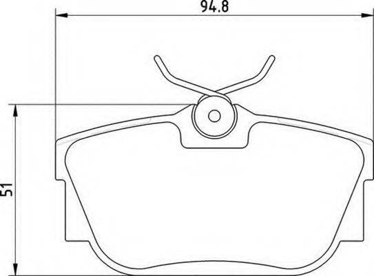 MAGNETI MARELLI 363700205137 Комплект гальмівних колодок, дискове гальмо