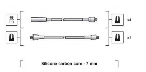MAGNETI MARELLI 941318111018 Комплект дротів запалювання