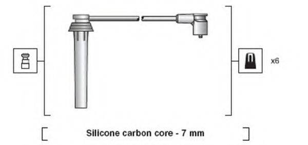 MAGNETI MARELLI 941318111133 Комплект дротів запалювання