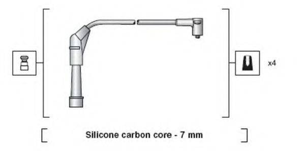 MAGNETI MARELLI 941318111147 Комплект дротів запалювання