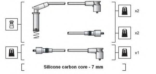 MAGNETI MARELLI 941318111153 Комплект дротів запалювання