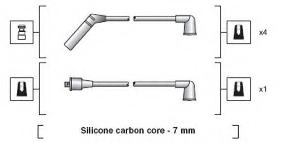 MAGNETI MARELLI 941318111167 Комплект дротів запалювання