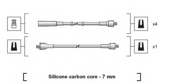 MAGNETI MARELLI 941318111201 Комплект дротів запалювання