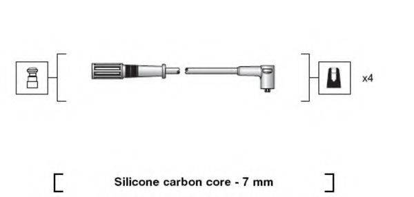 MAGNETI MARELLI 941318111203 Комплект дротів запалювання