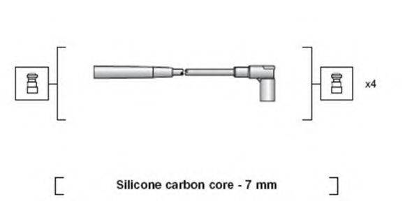 MAGNETI MARELLI 941318111236 Комплект дротів запалювання