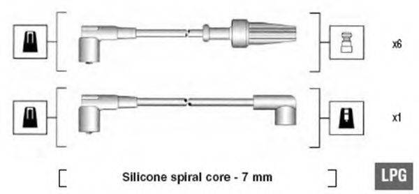 MAGNETI MARELLI 941085210571 Комплект дротів запалювання