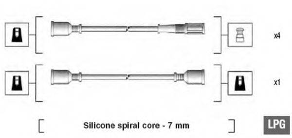 MAGNETI MARELLI 941095330584 Комплект дротів запалювання