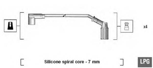 MAGNETI MARELLI 941095700609 Комплект дротів запалювання